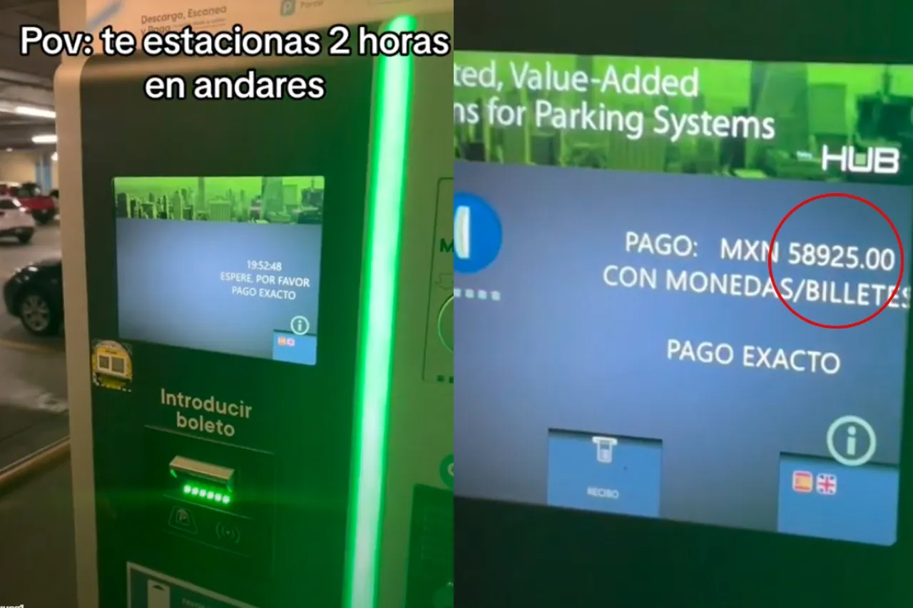 Estacionan su auto por dos horas en centro comercial y les cobran casi 60 mil