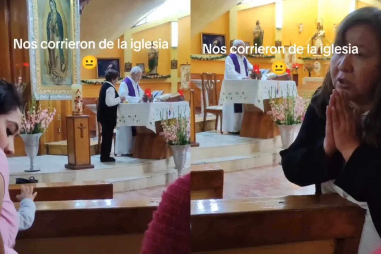 'Estás molestando con tu bebé'; sacerdote corre a mujer y su niño de la iglesia