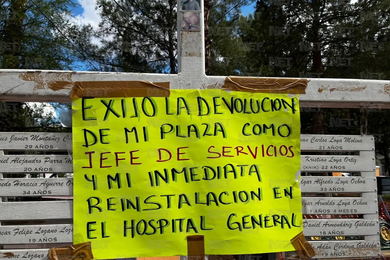 Cumple enfermera 5 días de manifestación