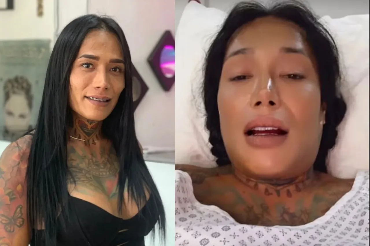 Karina Torres preocupa a sus fans tras su cirugía de implantes y lipo