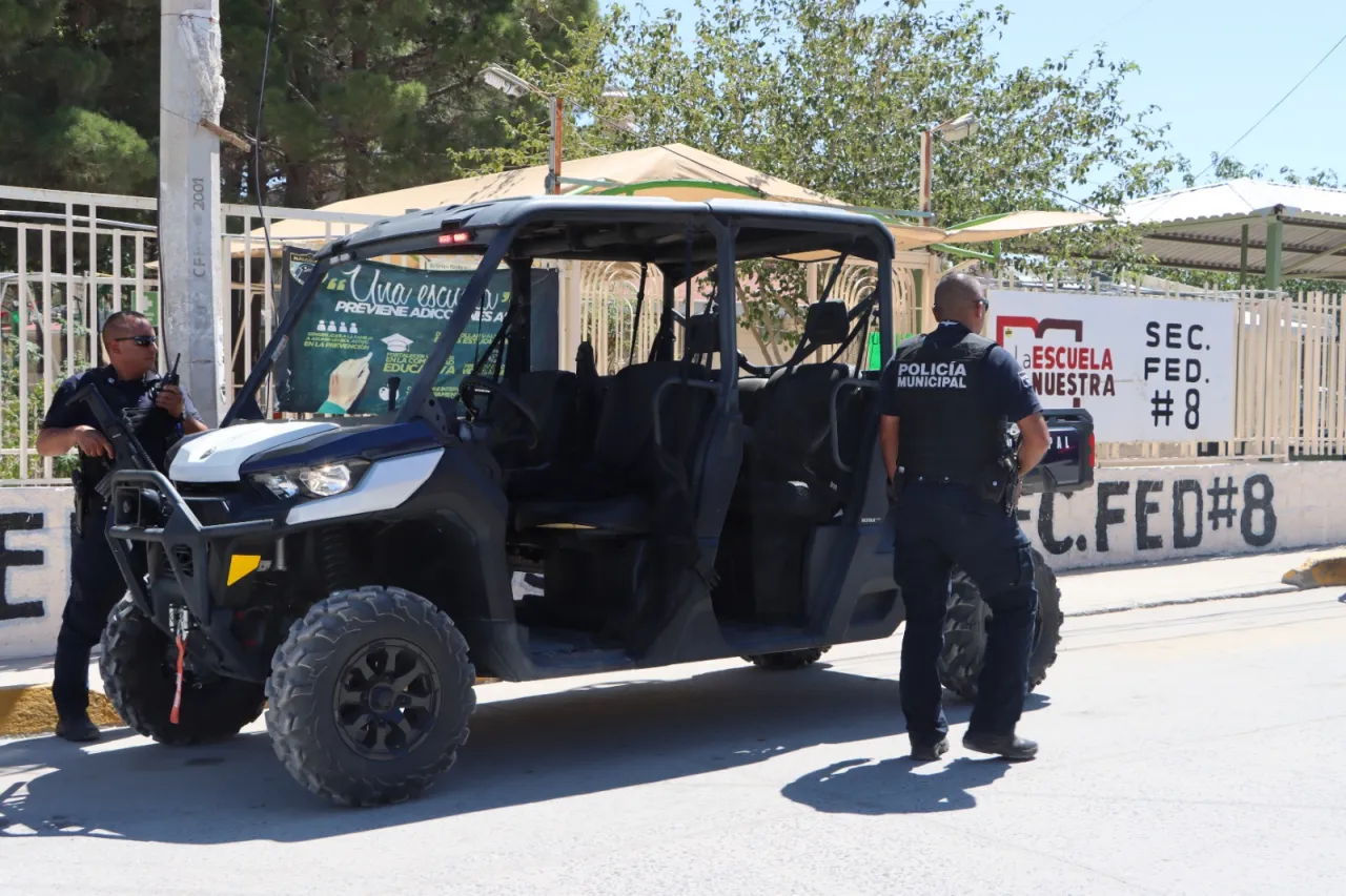 Despliega SSPM recorridos de vigilancia en escuelas de Juárez 