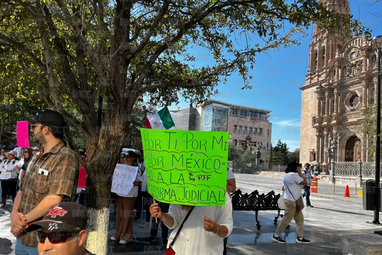 Se manifiestan de nueva cuenta trabajadores contra reforma judicial