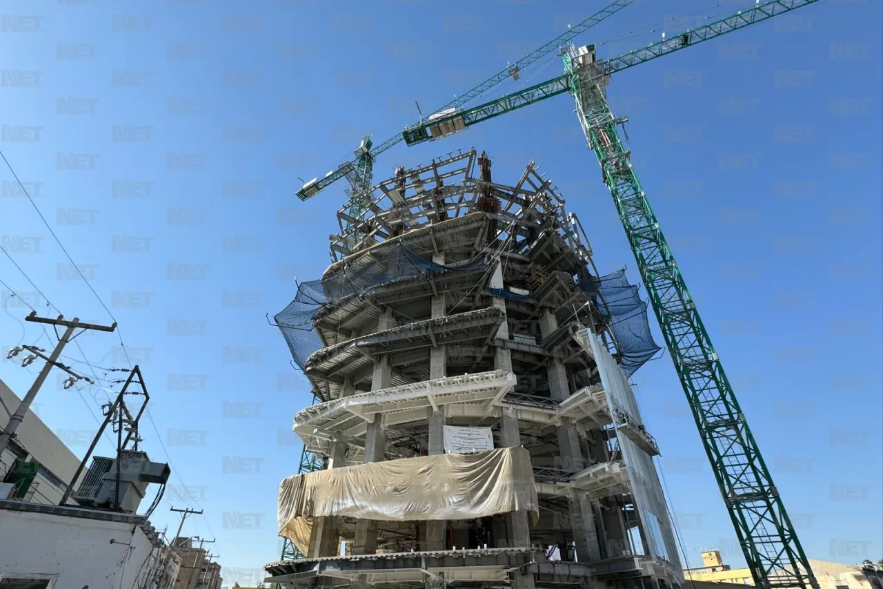 Terminará en diciembre construcción de Torre Centinela; así avanza la obra