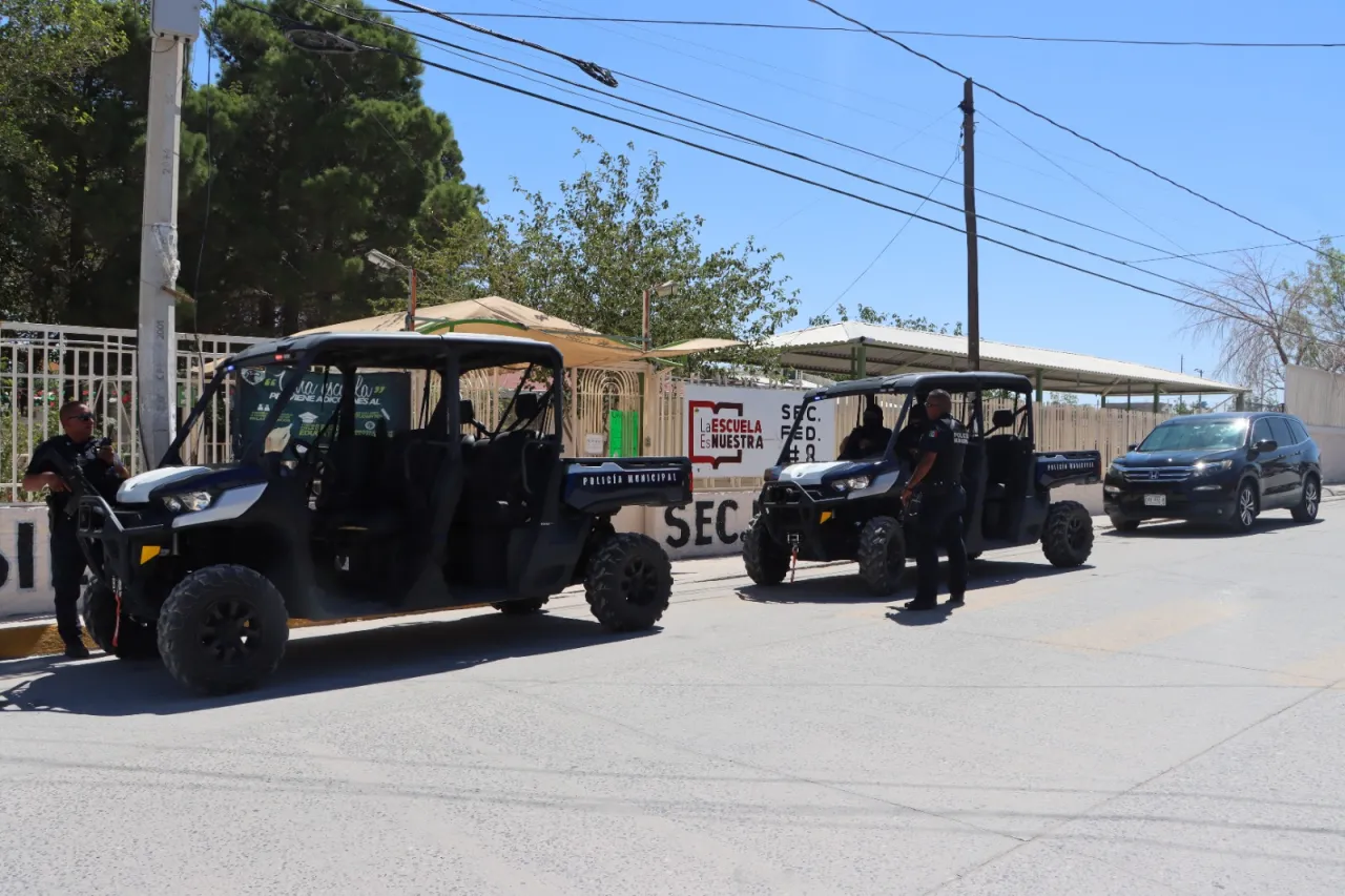 Despliega SSPM recorridos de vigilancia en escuelas de Juárez 