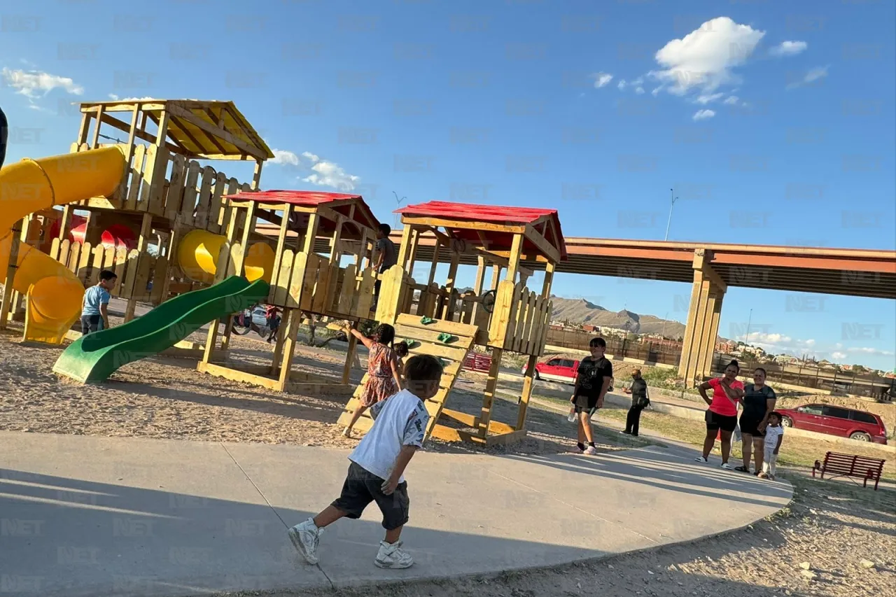 Disfrutan vecinos el parque de Las Tortugas rehabilitando