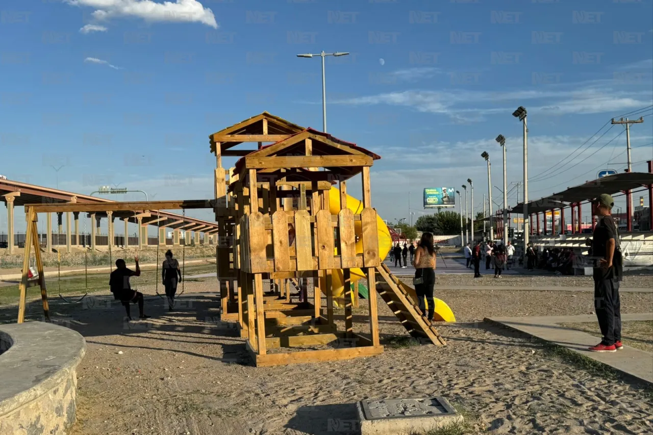 Disfrutan vecinos el parque de Las Tortugas rehabilitando