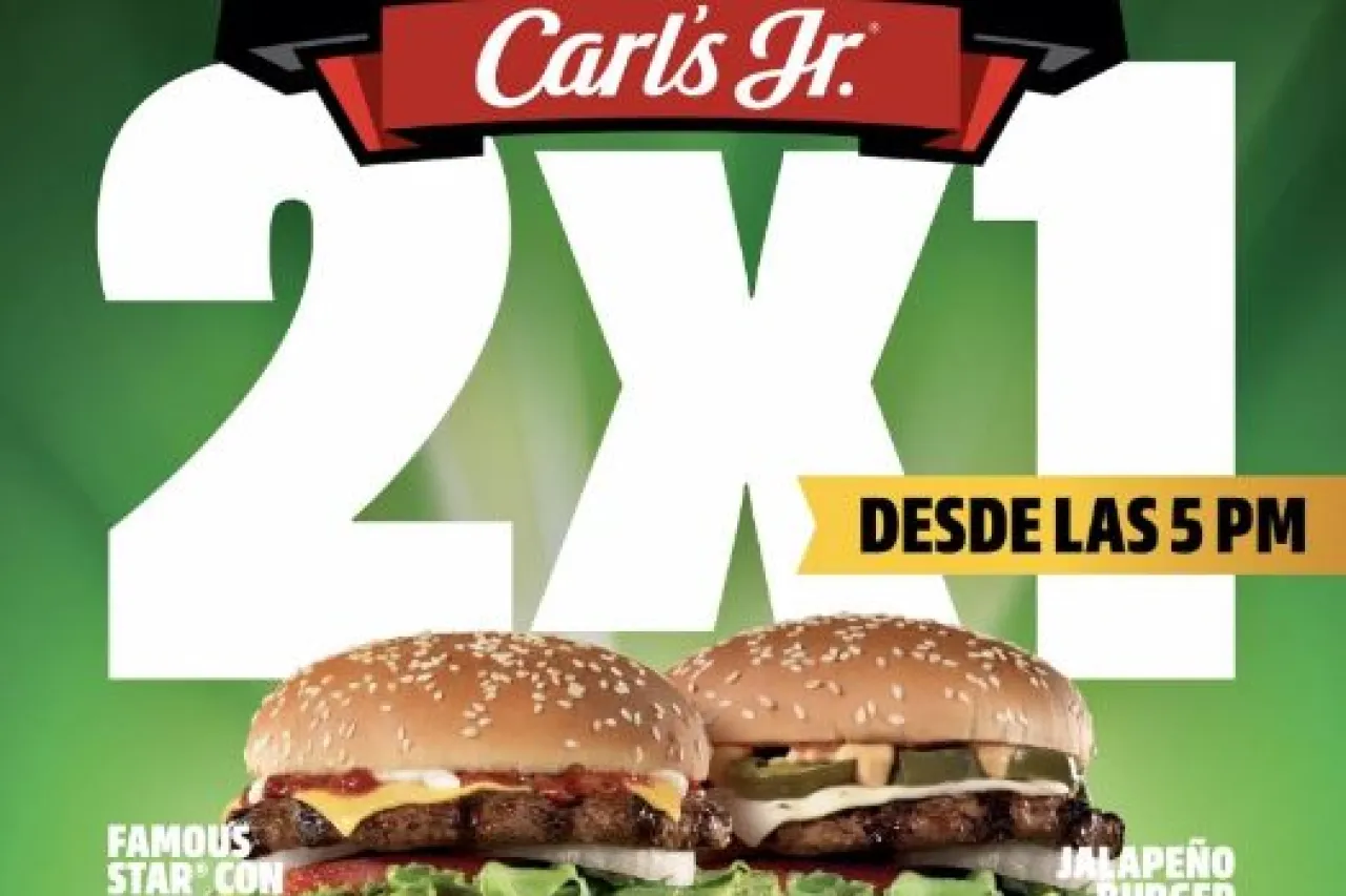 ¡Se antoja! Carl's Jr. lanza 2x1 en estas hamburguesas