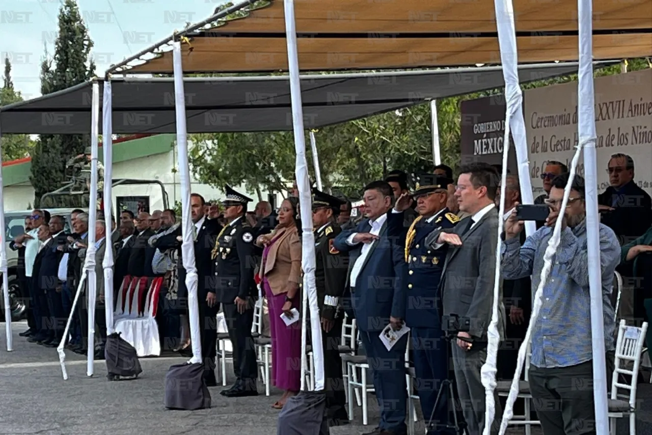 Conmemoran en la capital gesta histórica de los Niños Heroes