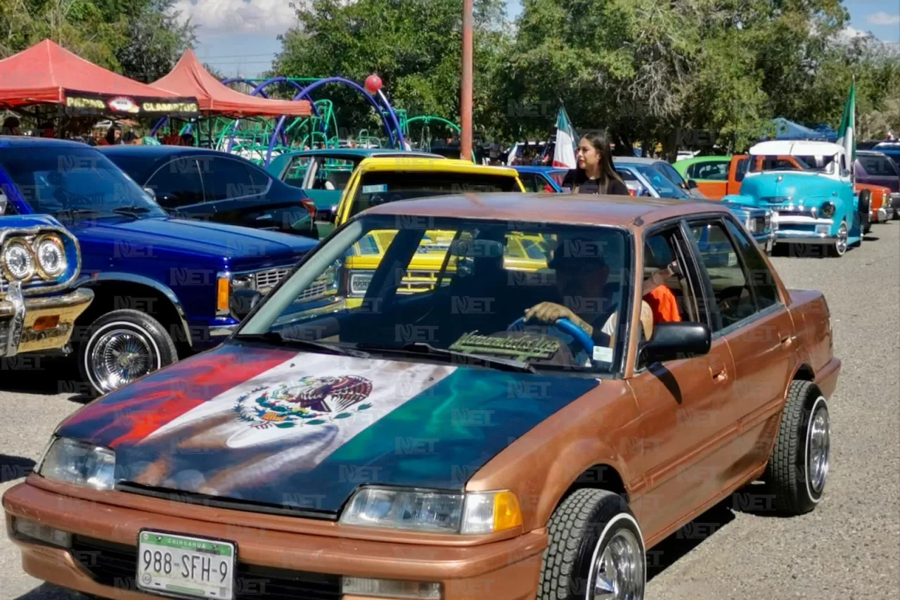 El Chamizal se pone ‘mexa’; clubes de autos hacen el ‘Cruisin patrio’