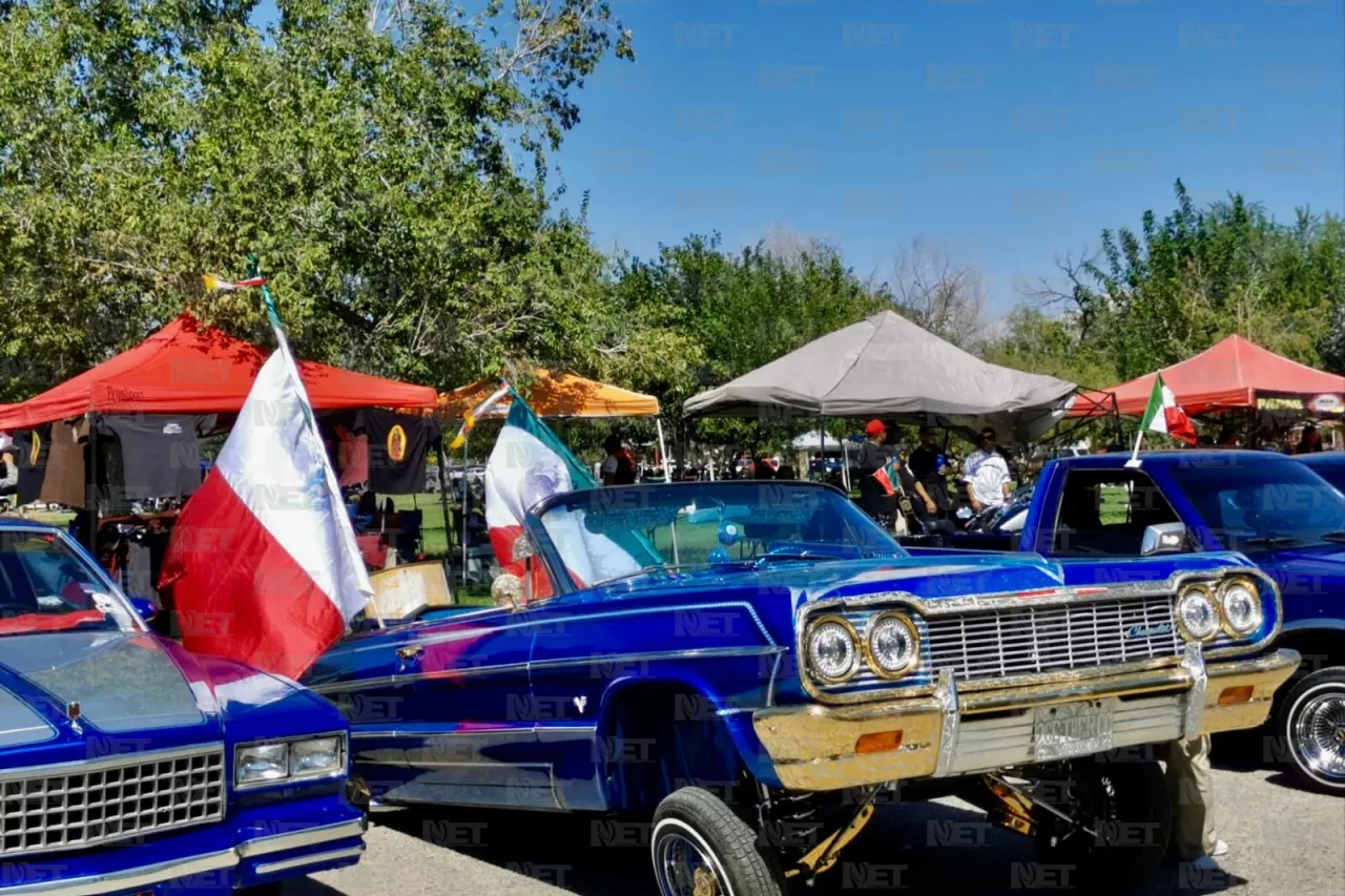 El Chamizal se pone ‘mexa’; clubes de autos hacen el ‘Cruisin patrio’