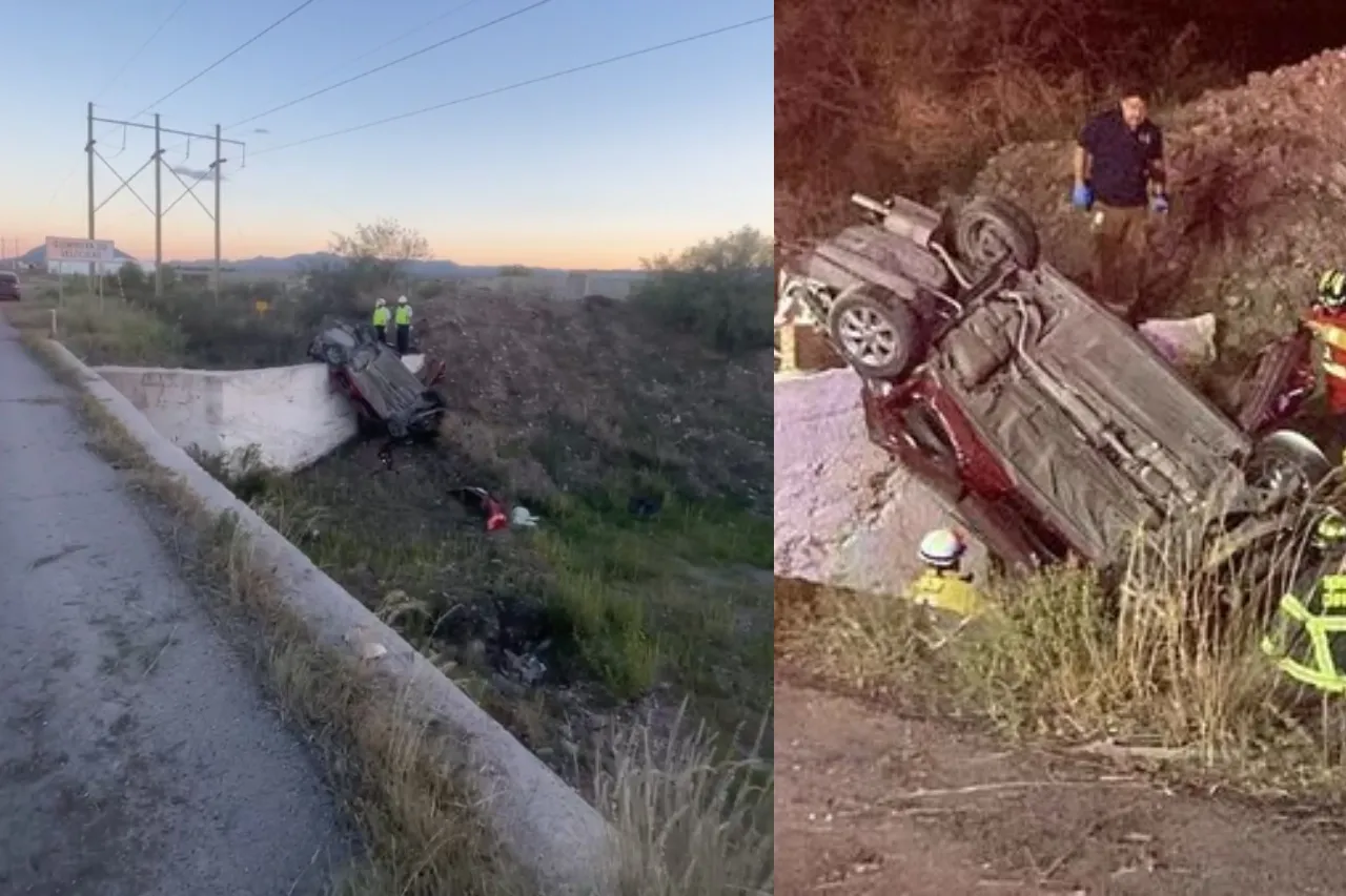 Identifican a familia fallecida en accidente carretero Chihuahua-Juárez