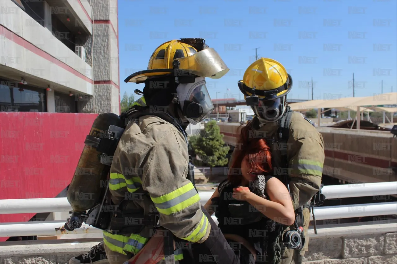 Realizan simulacro de sismo en Presidencia Municipal de Juárez