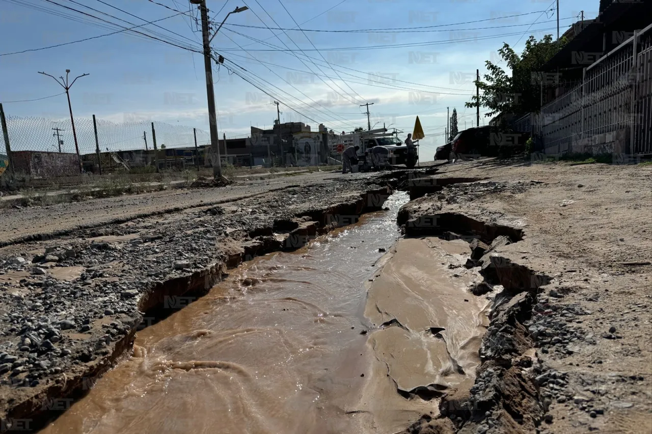 Atiende JMAS fuga de agua en Campestre Virreyes