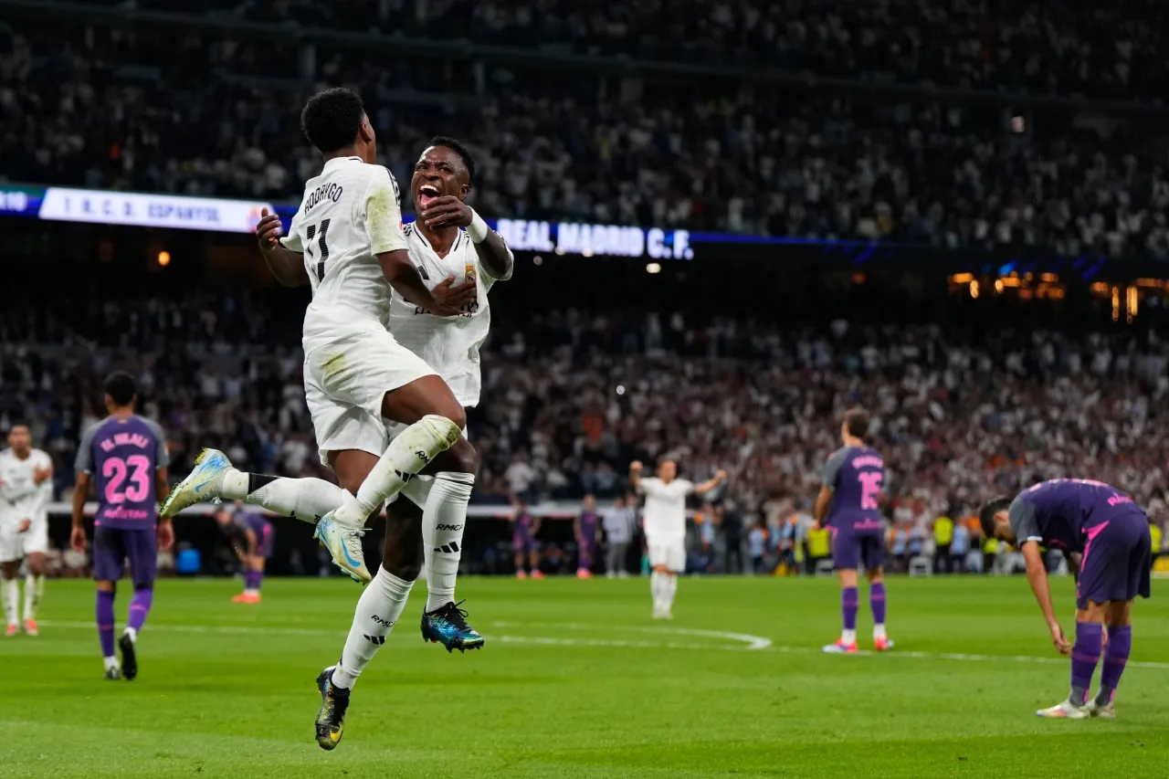 Real Madrid golea al Espanyol con una gran exhibición de Vinícius Júnior