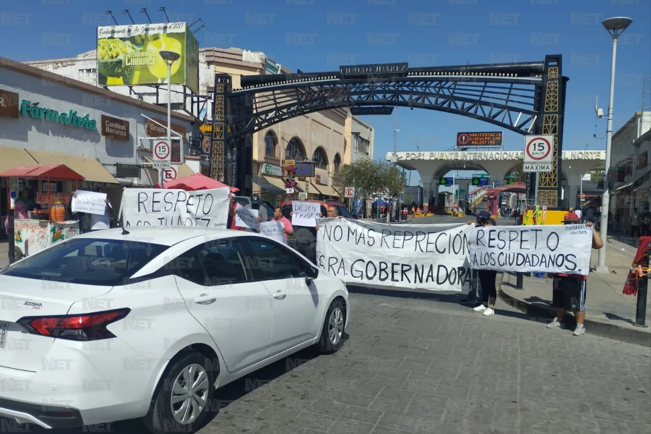 Cierran el puente internacional Paso del Norte