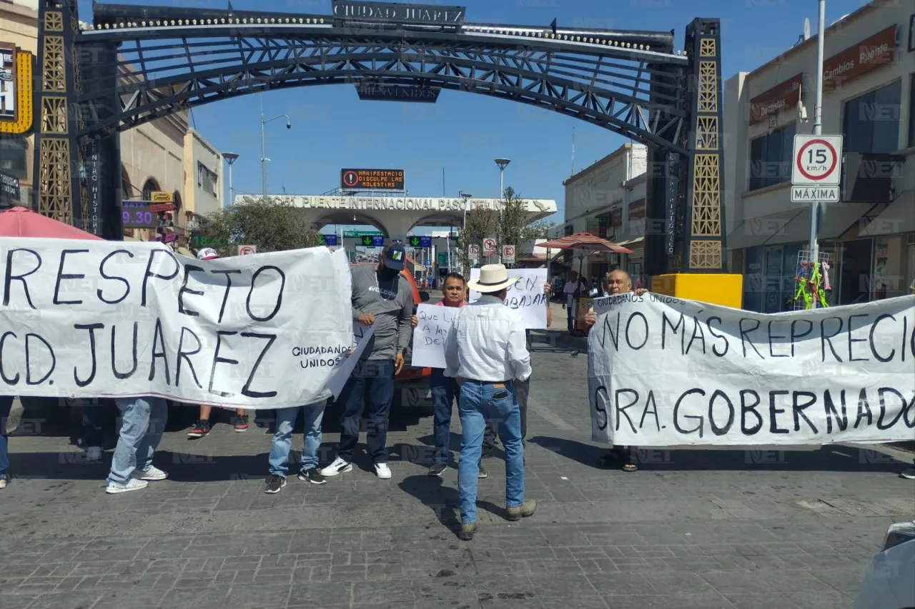 Cierran el puente internacional Paso del Norte