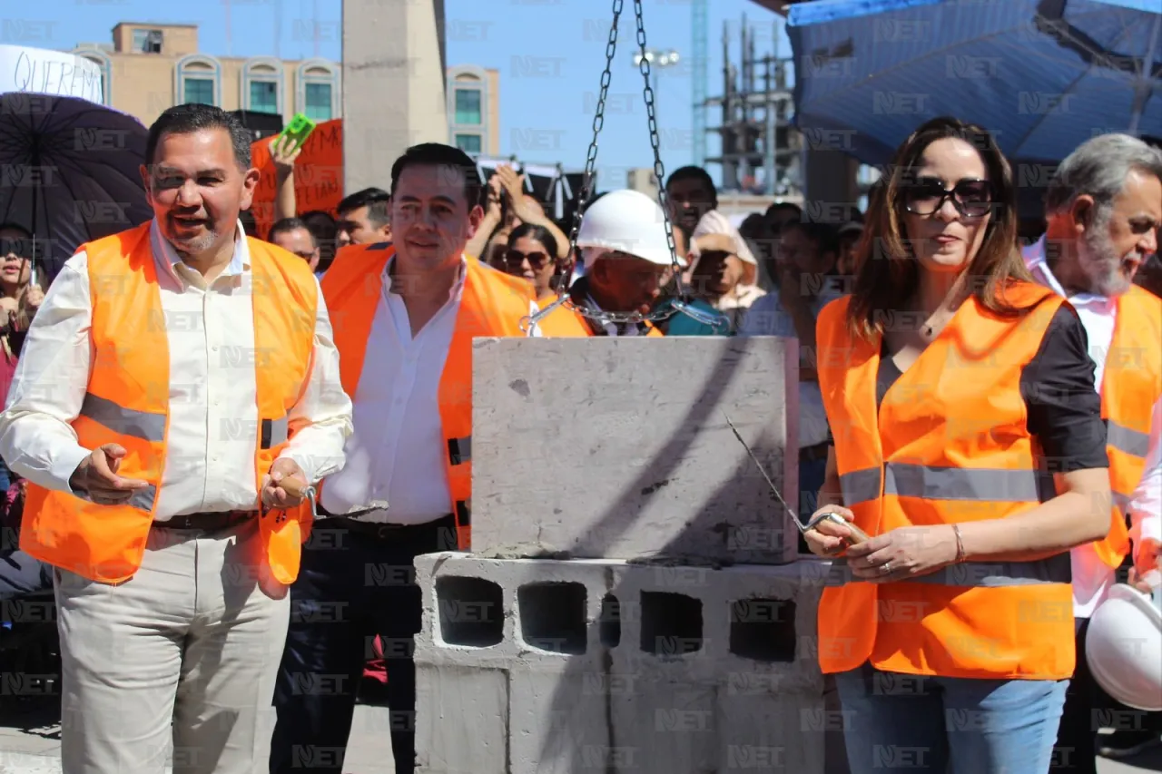 Ponen la primera piedra del puente elevado en la Vicente