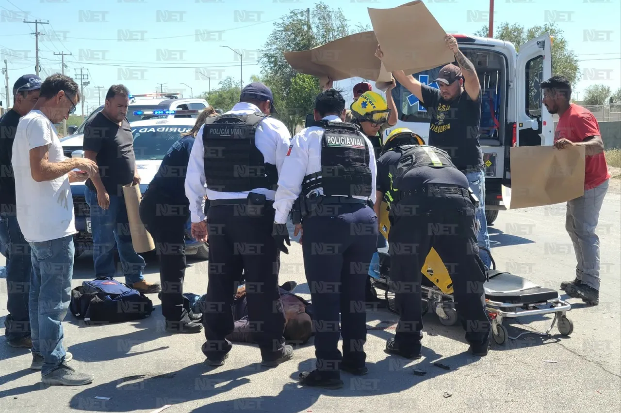 Motociclista queda gravemente herido tras choque