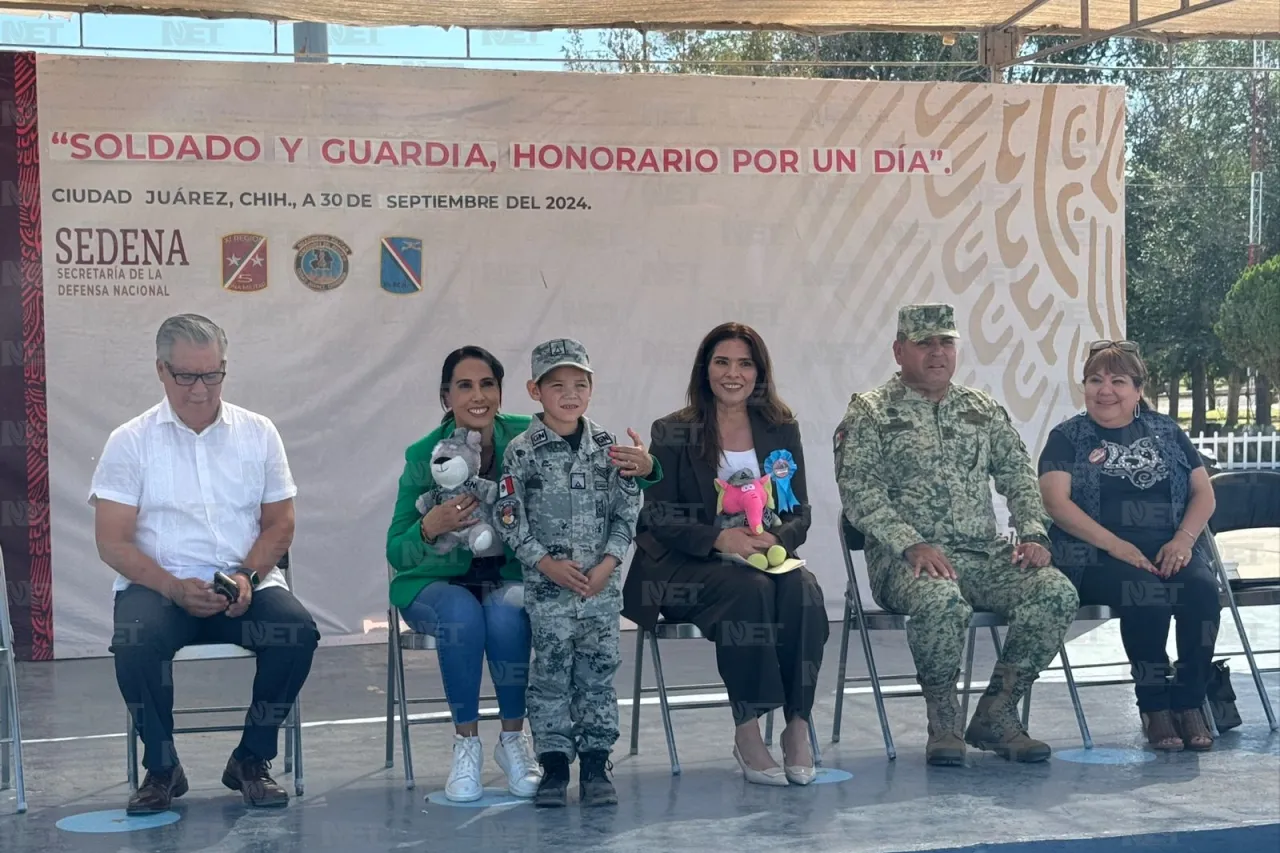 Niños viven la experiencia de ser soldados por un día