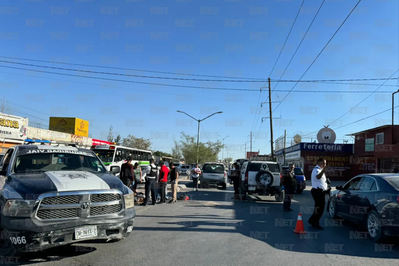 Queda lesionado de gravedad al ser atropellado en avenida de los Aztecas