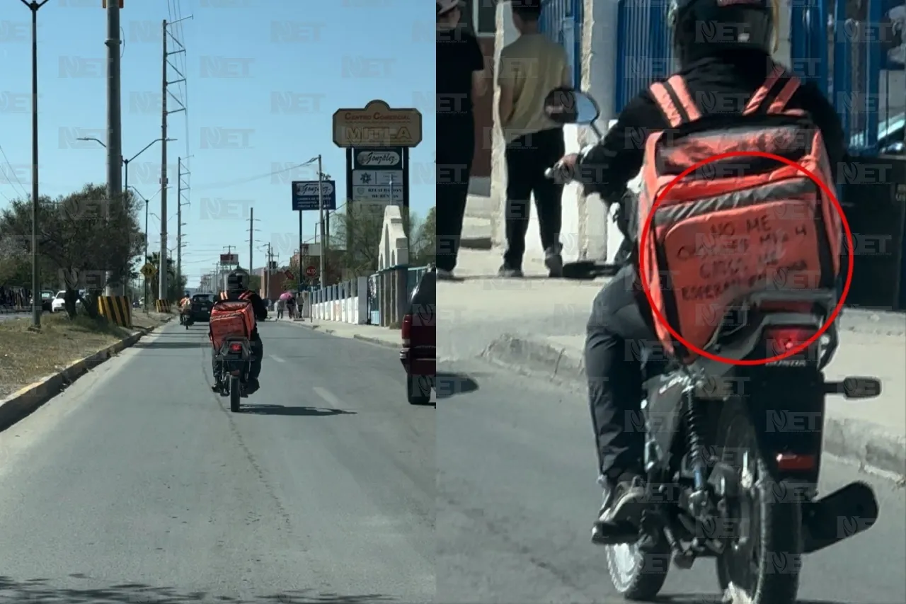 Pide biker juarense que no lo choquen porque 'mis 4 gatos me esperan en casa'