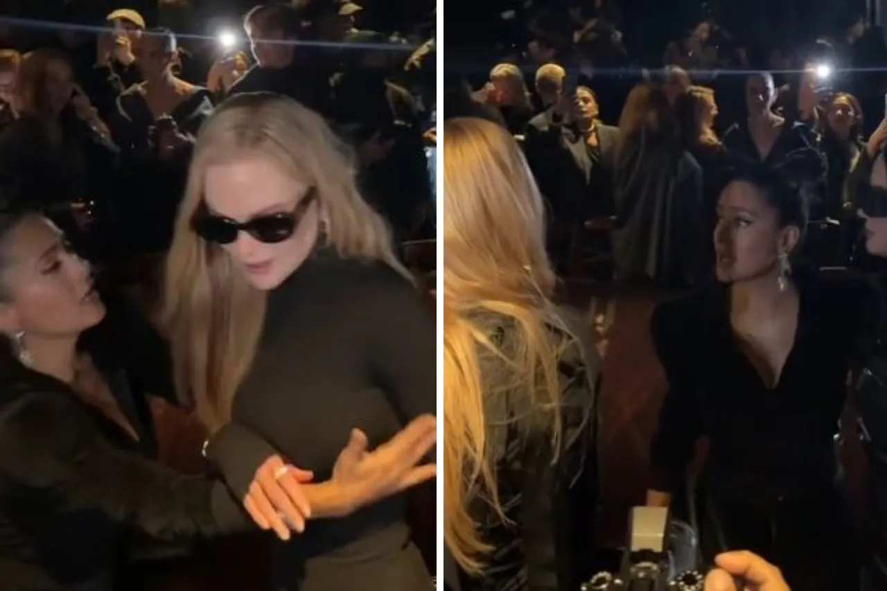 Nicole Kidman le hace el feo a Salma Hayek y evita tomarse foto con ella