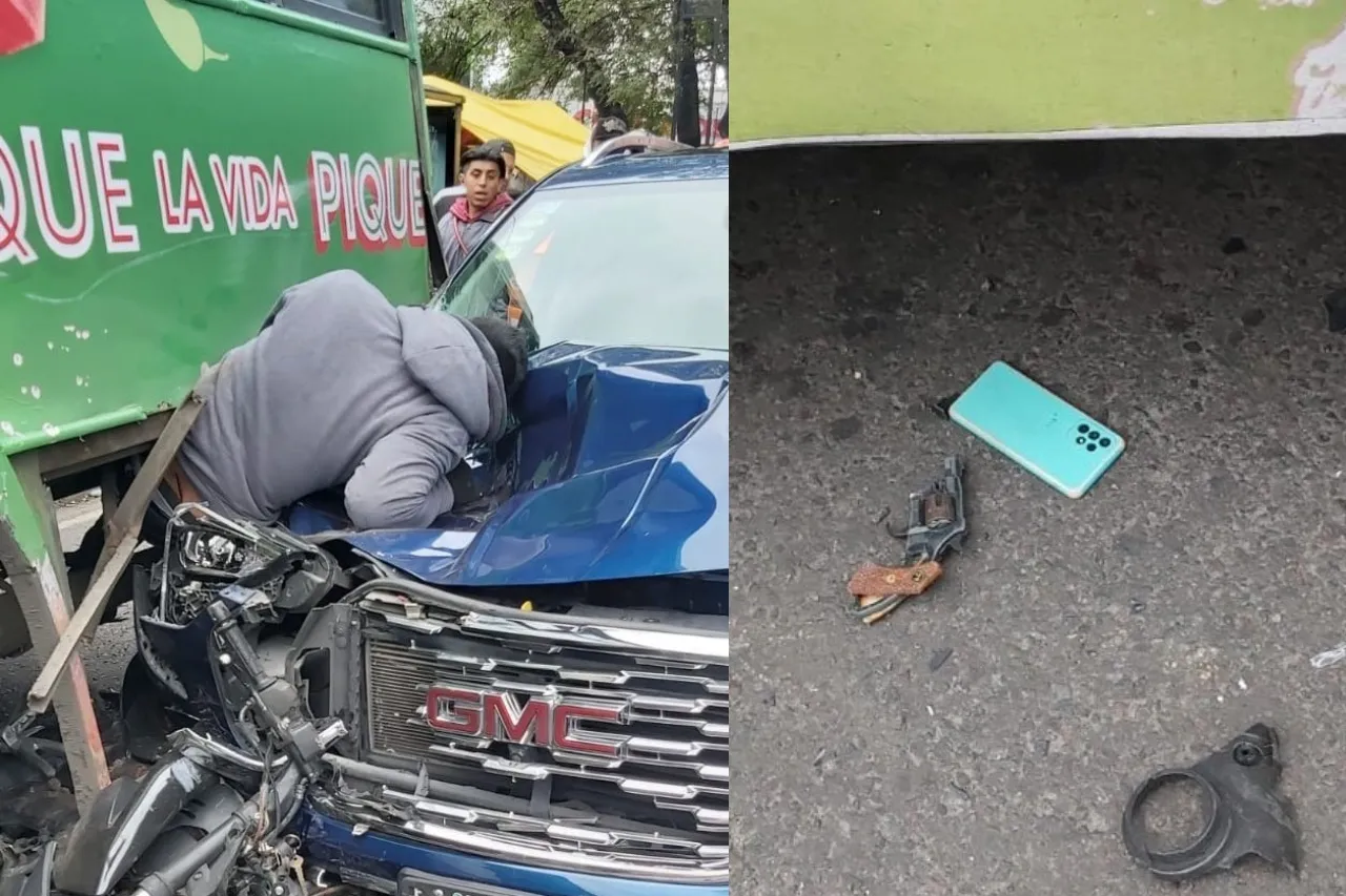 Video: Mujer avienta su auto y prensa a ladrón que trató de asaltarla