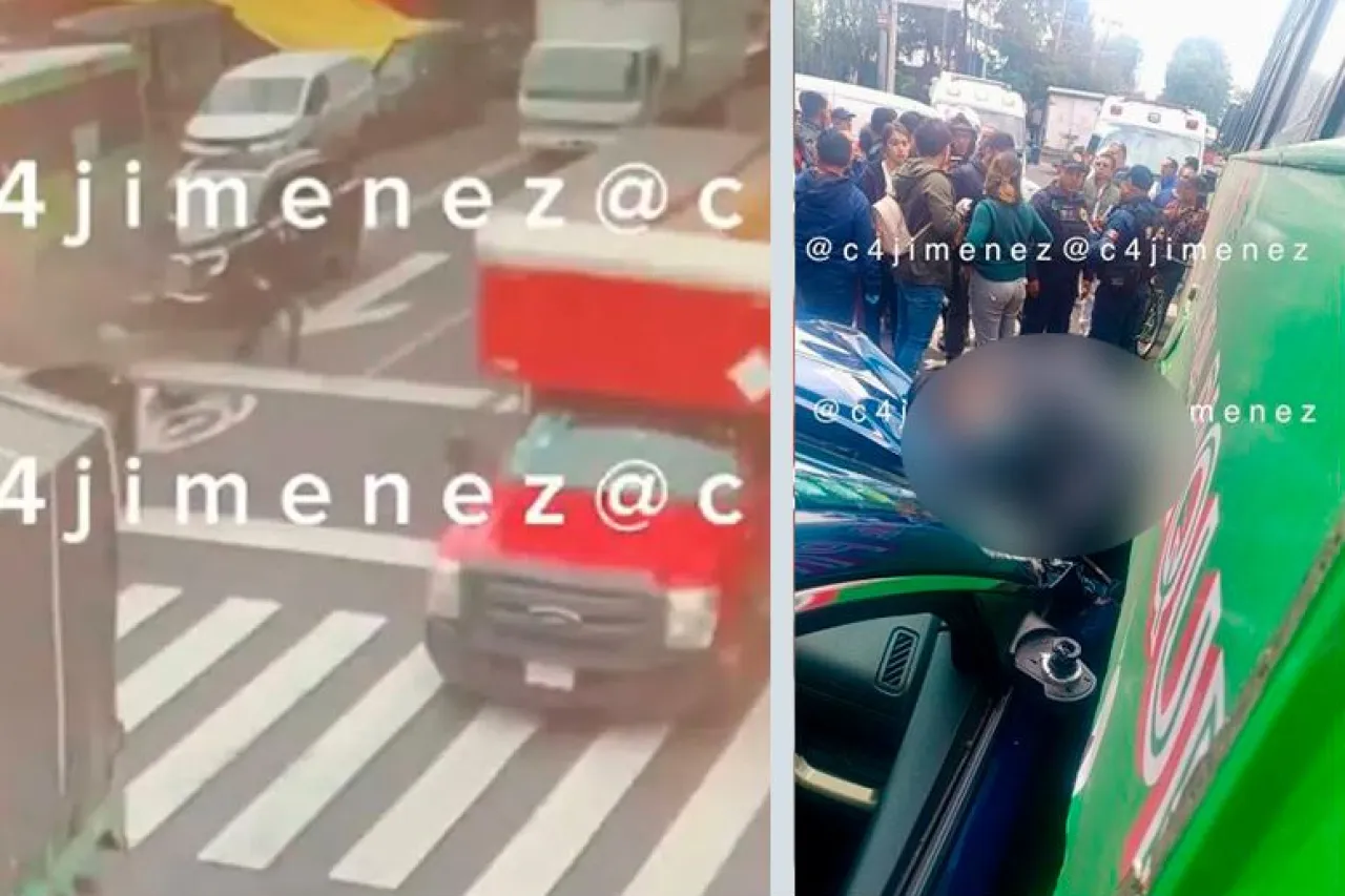 Video: Conductora embiste a saltante en la CDMX