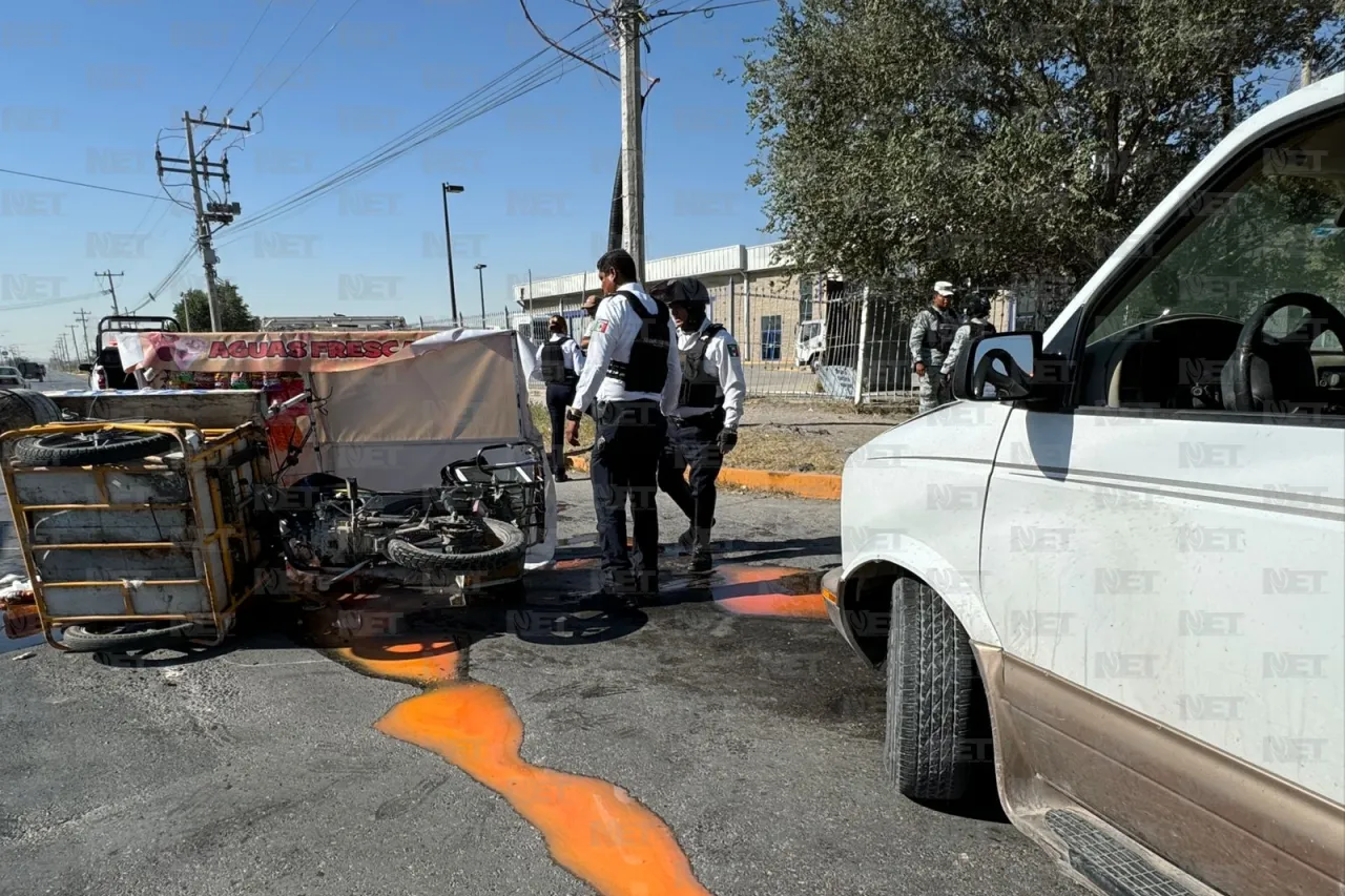 Lo chocan en la Óscar Flores y se queda sin trabajo