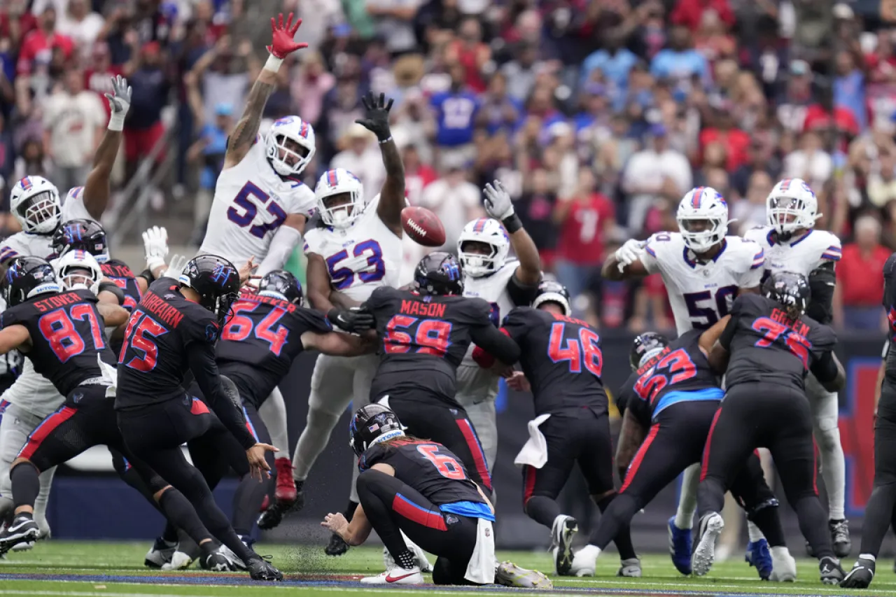 Gol de campo le da a Texans triunfo sobre Bills