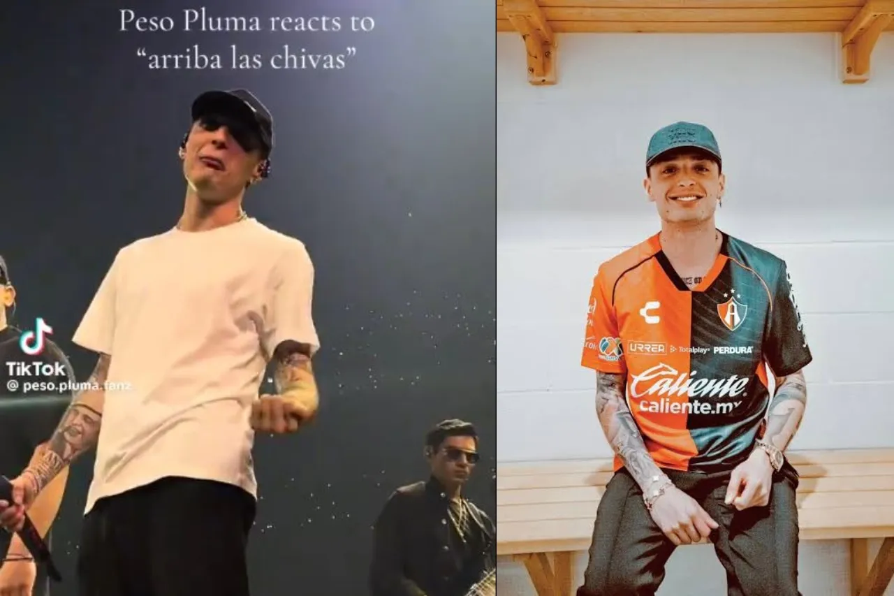 Video: Peso Pluma 'se la raya' a las Chivas en concierto