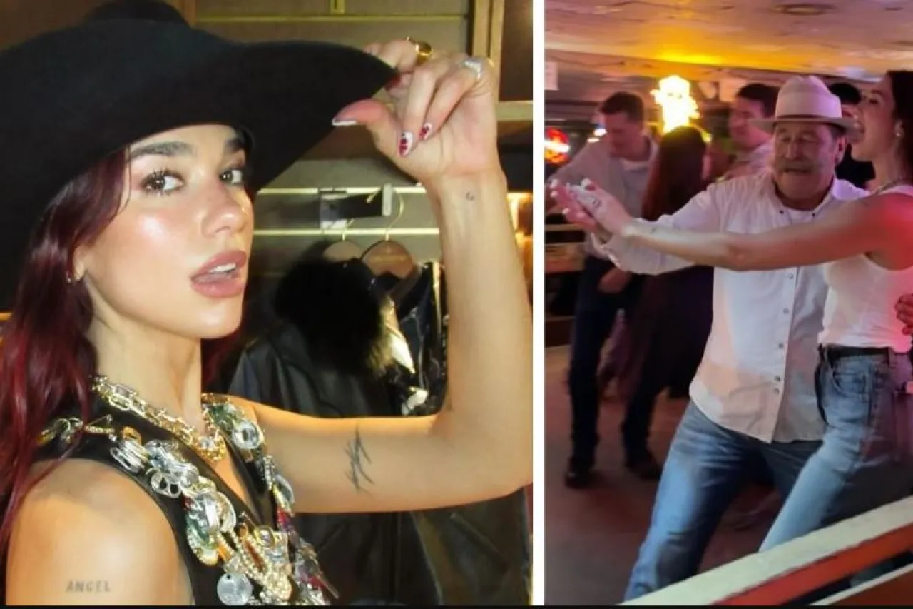 Video: Dua Lipa muestra sus mejores pasos bailando country