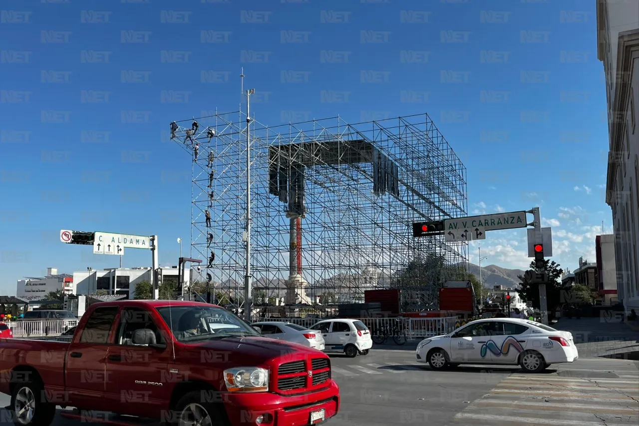 Instalan escenario para la presentación de Ricky Martin en Chihuahua