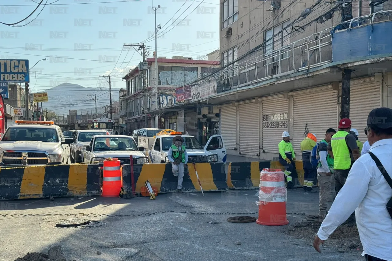 Así avanza la obra de construcción del puente de la avenida Vicente Guerrero