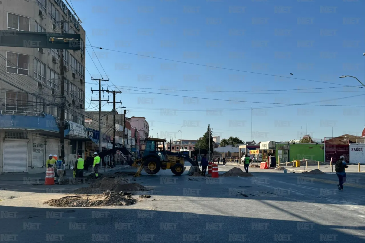 Así avanza la obra de construcción del puente de la avenida Vicente Guerrero