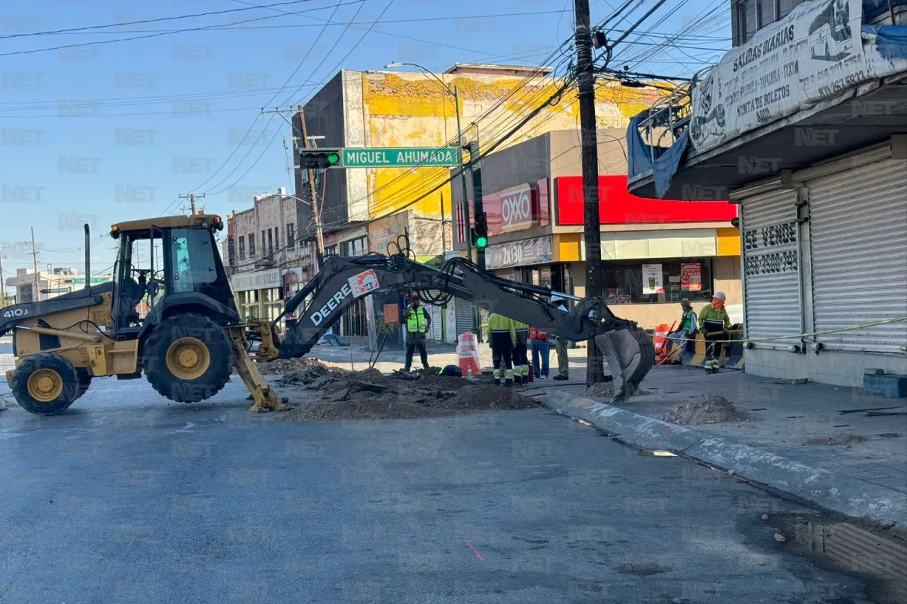 Así avanza la obra de construcción del puente de la avenida Vicente Guerrero