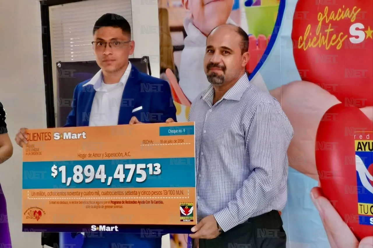 Gracias a clientes S-Mart, ayuda con tu cambio beneficia a asociaciones