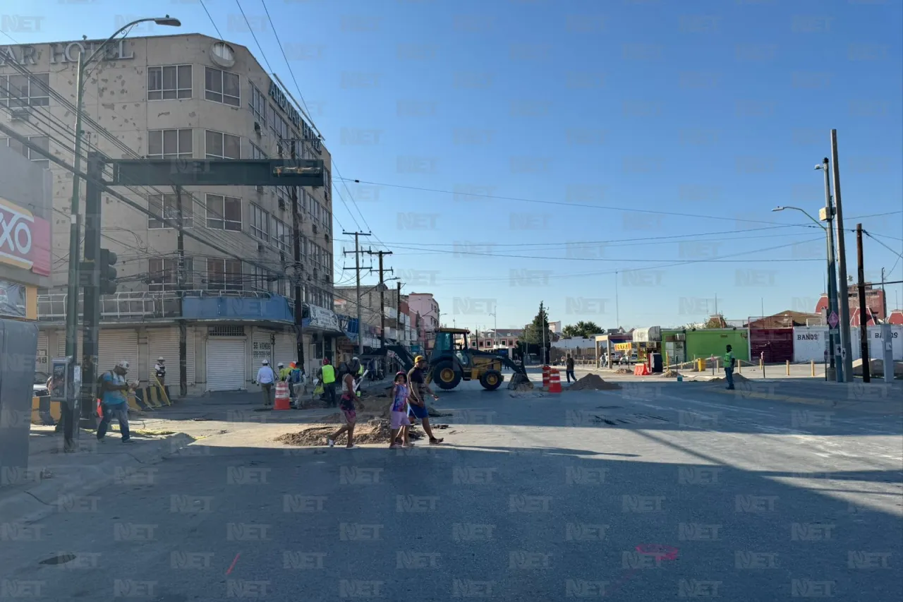 Así avanza la obra de construcción del puente de la avenida Vicente Guerrero