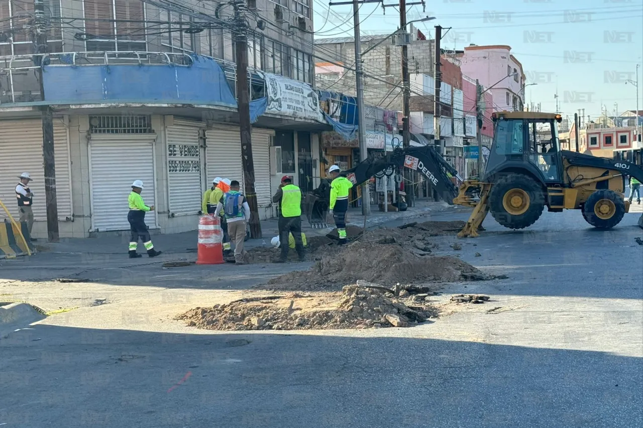 Así avanza la obra de construcción del puente de la avenida Vicente Guerrero