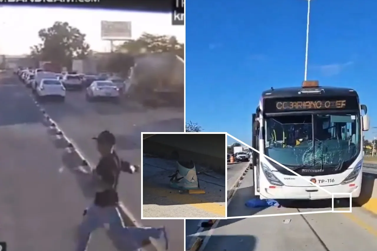 Video: Acaba en las llantas de un camión tras robar tenis Jordan a transeúnte