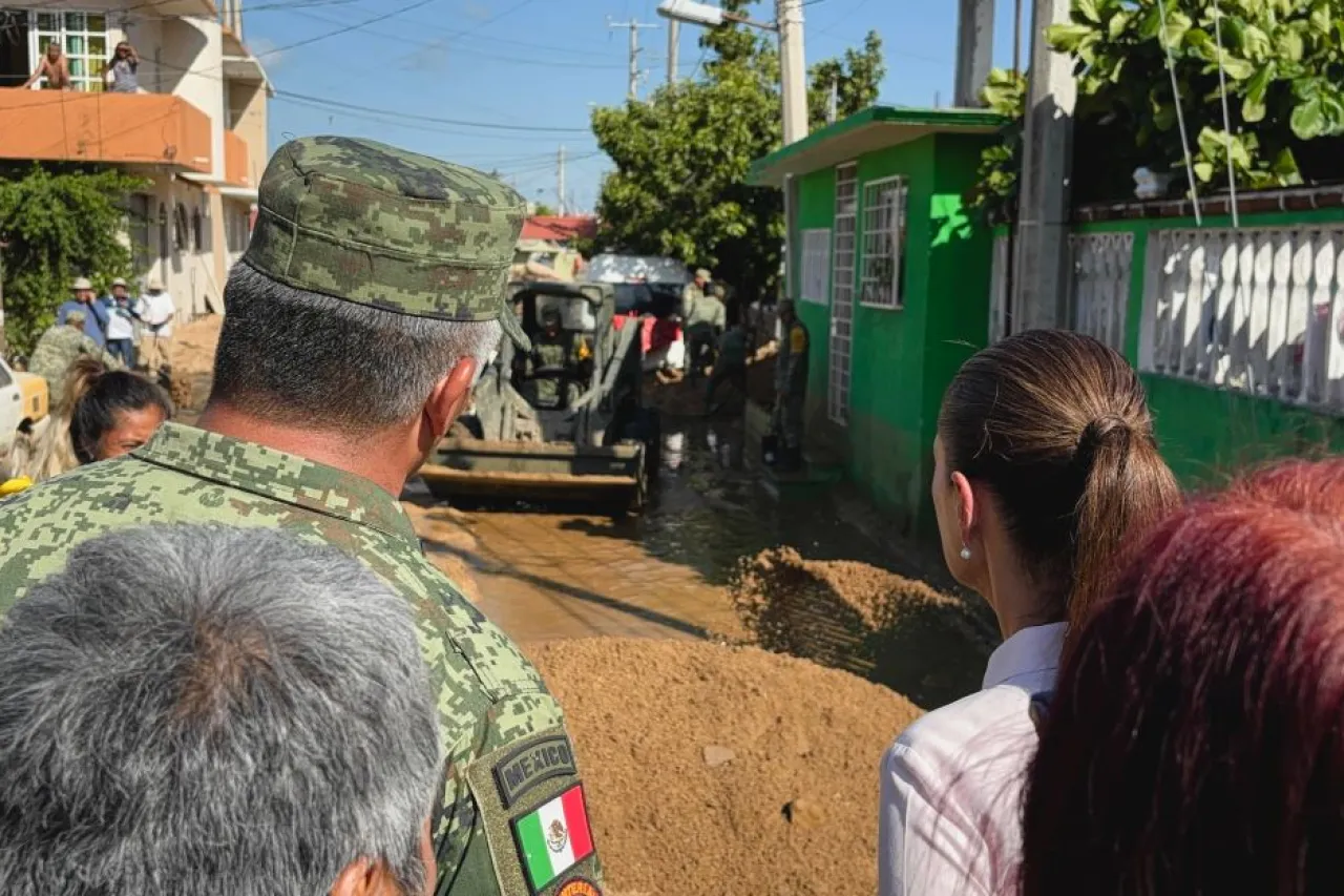 Supervisa Sheinbaum rehabilitación de Acapulco tras el huracán John