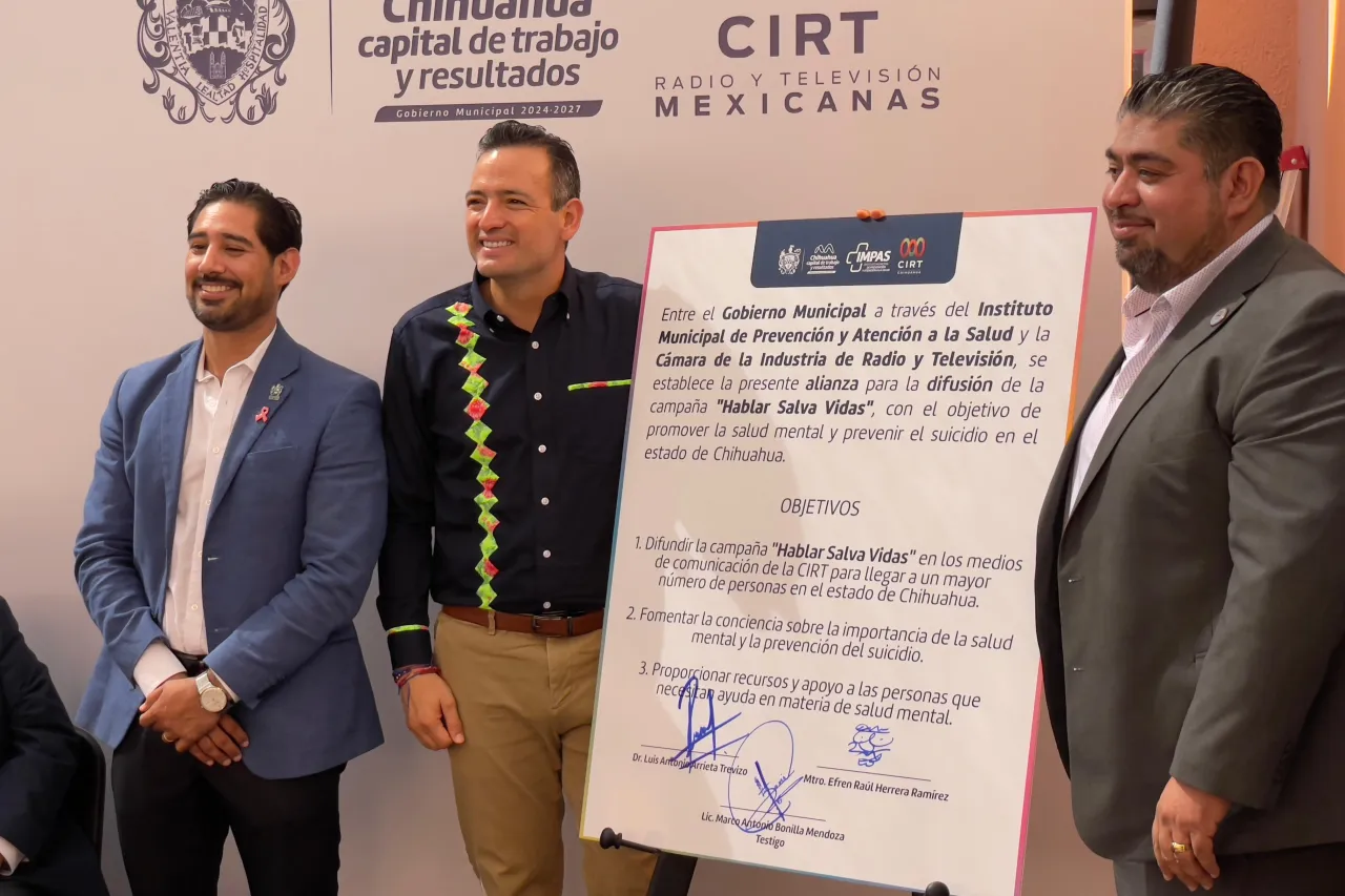 Presentan CIRT y Municipio de Chihuahua la campaña 'Hablar Salva Vidas'