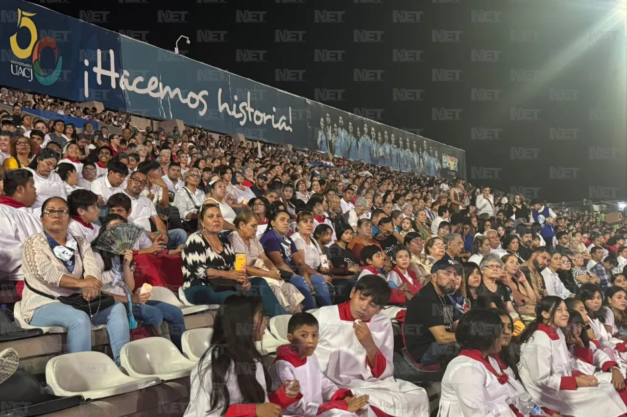 Fervor católico en el Rosario Viviente