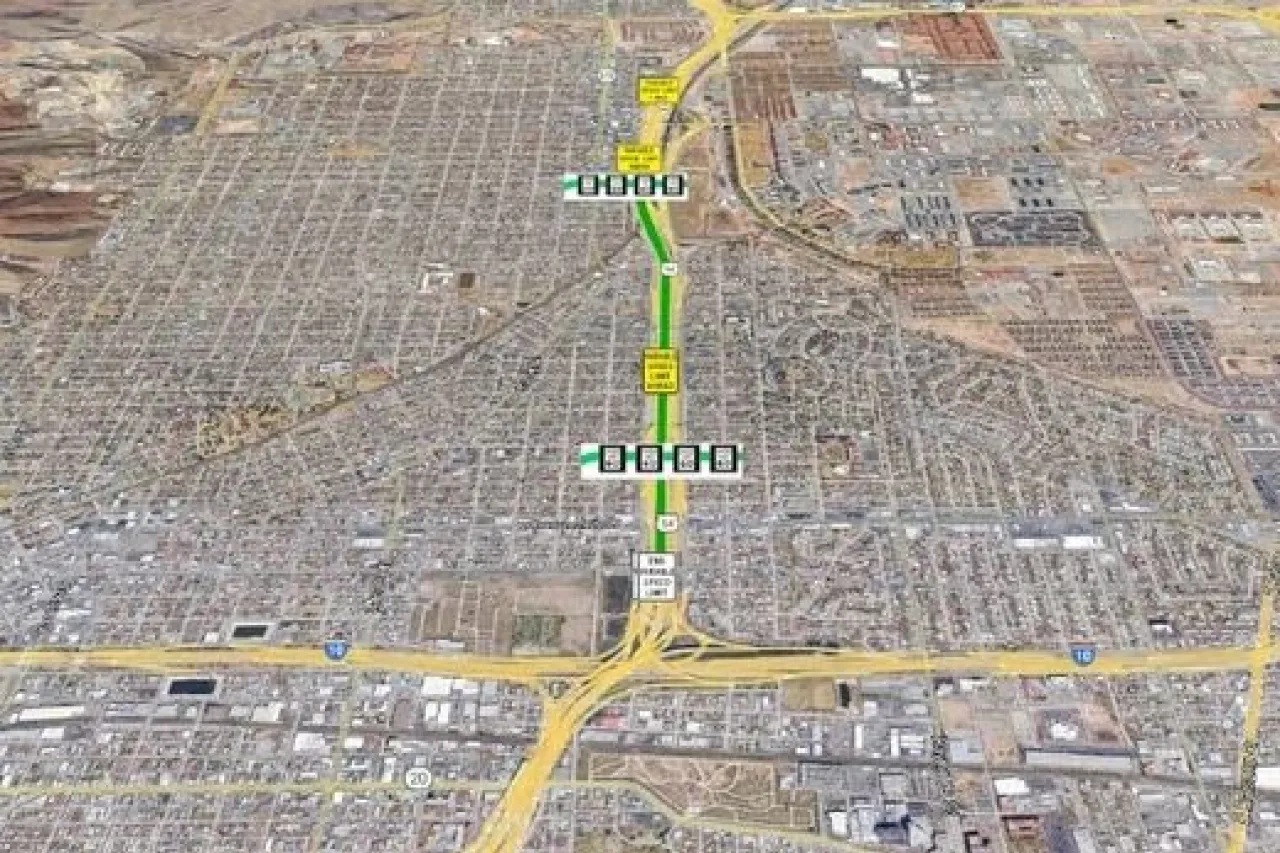 El Paso instalará señales de velocidad inteligentes en la US54