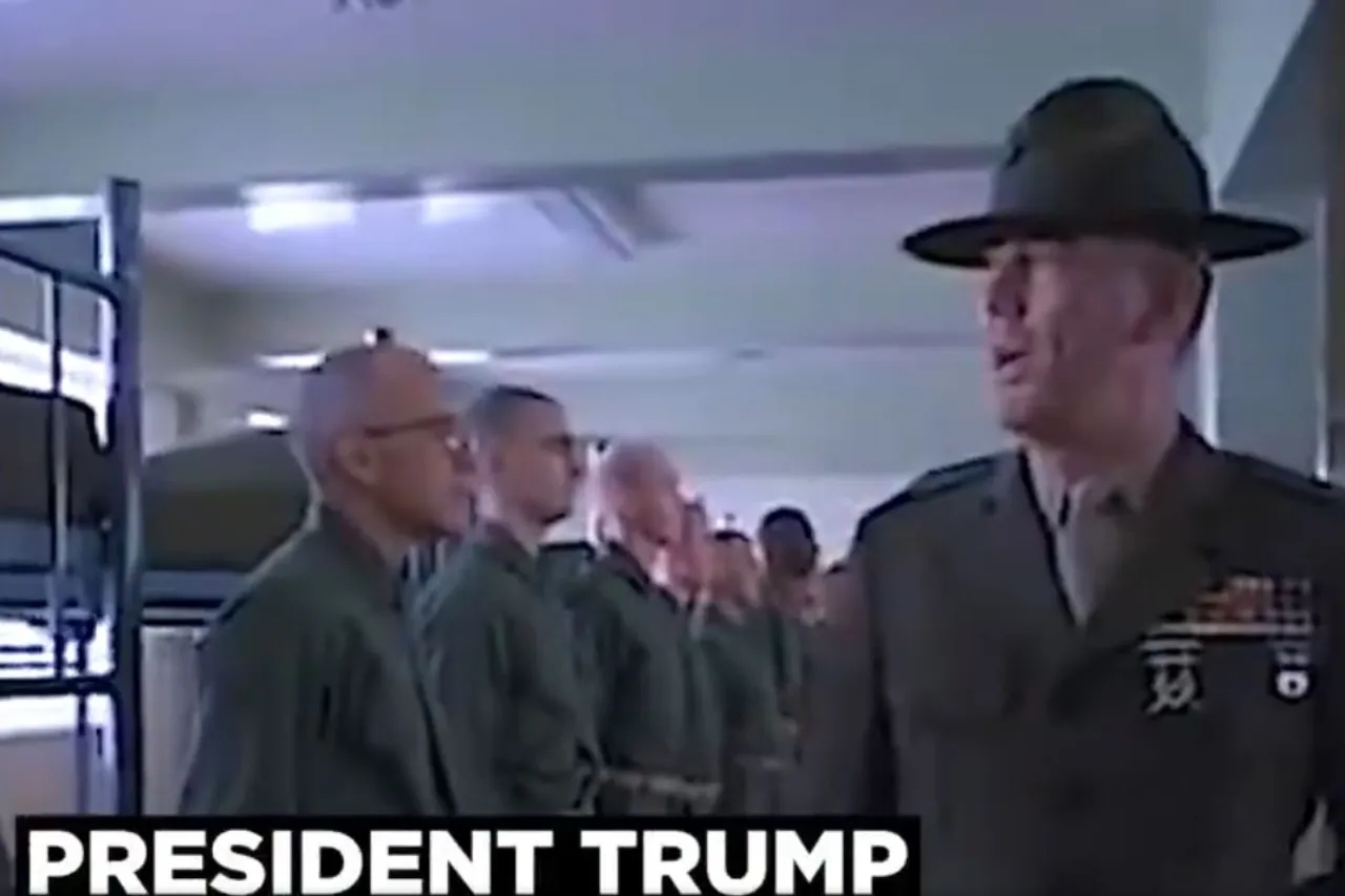 Donald Trump usa clips de 'Cara de Guerra' para retratar a su militar ideal