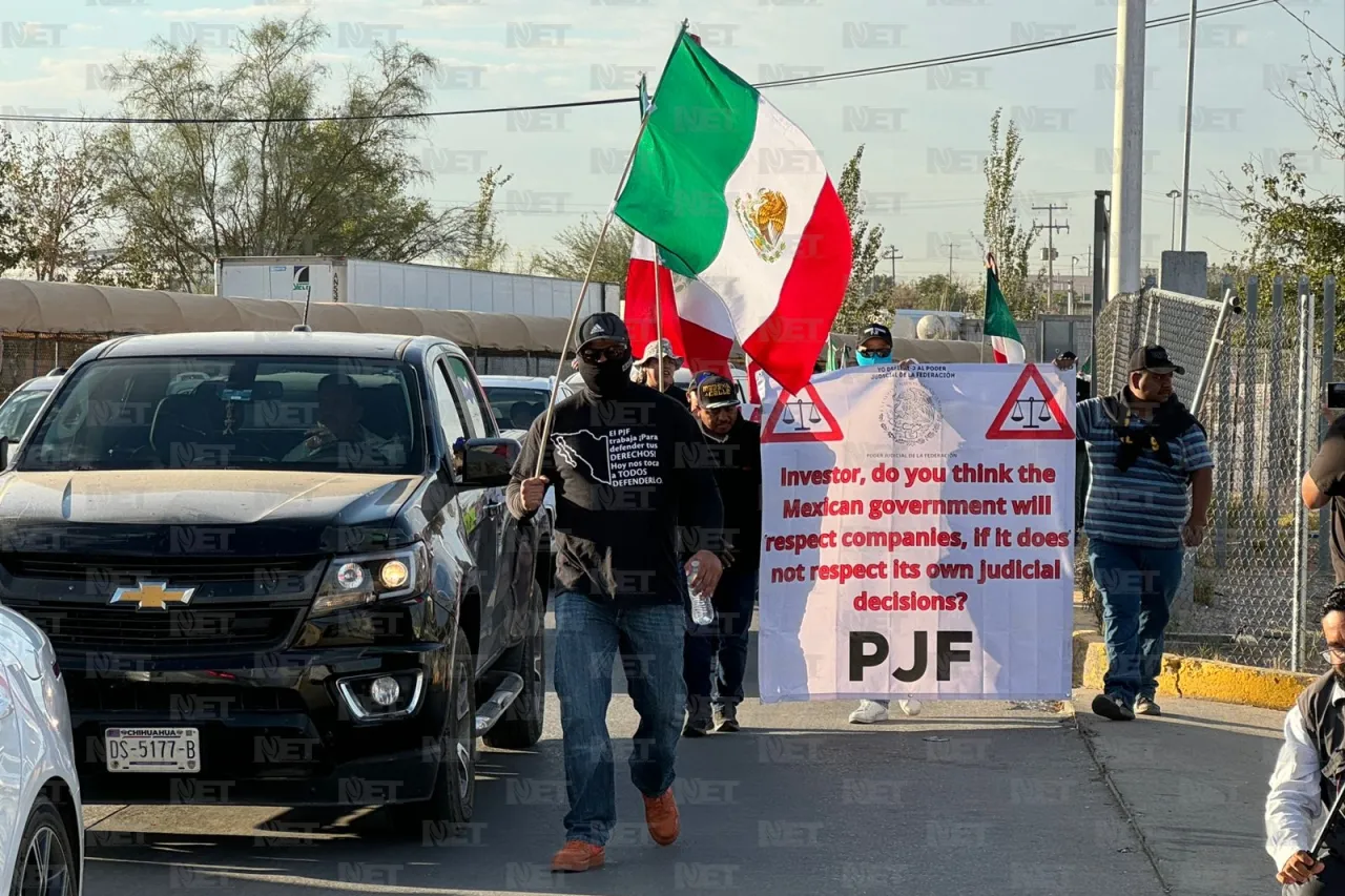 Cierran el puente Libre por protesta del Poder Judicial