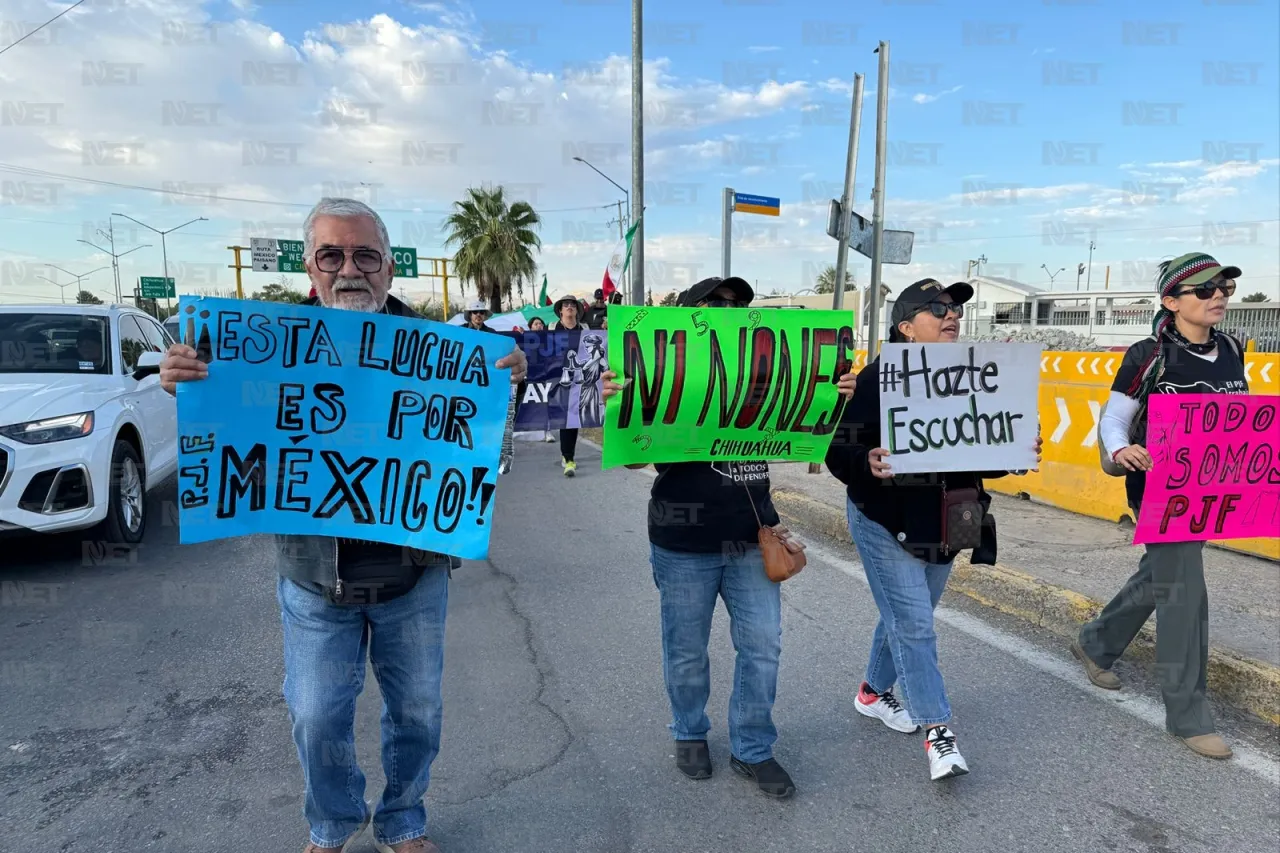 Cierran el puente Libre por protesta del Poder Judicial