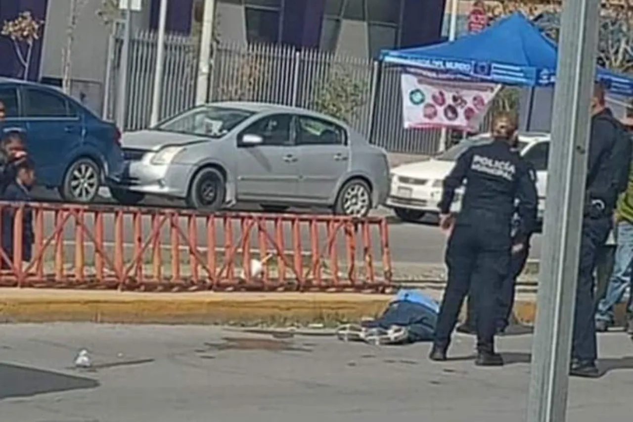 Pasa ruta por encima de hombre de 74 años en la Zona Centro