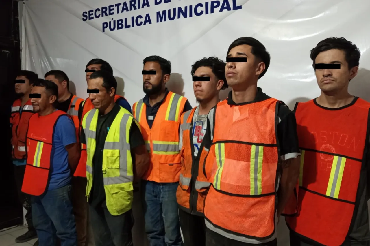 Desmantelan municipales banda de ladrones de cable