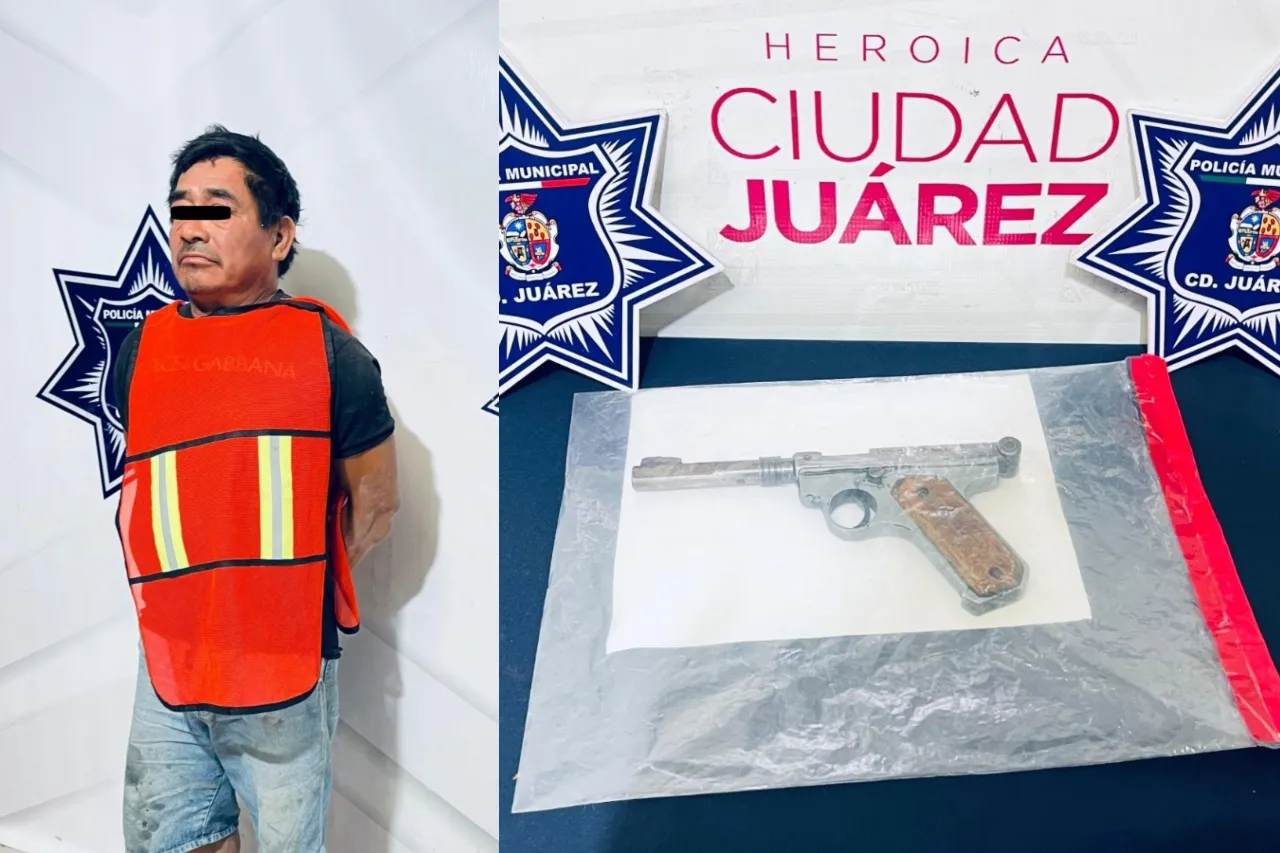 Lo arrestan por golpear y amenazar a su hija con una pistola de postas